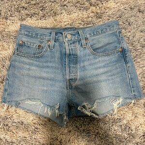 Levi’s Denim Blue Women's High-Rise Shorts